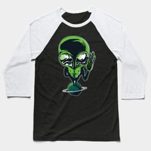 ALIEN ON PLANET Baseball T-Shirt